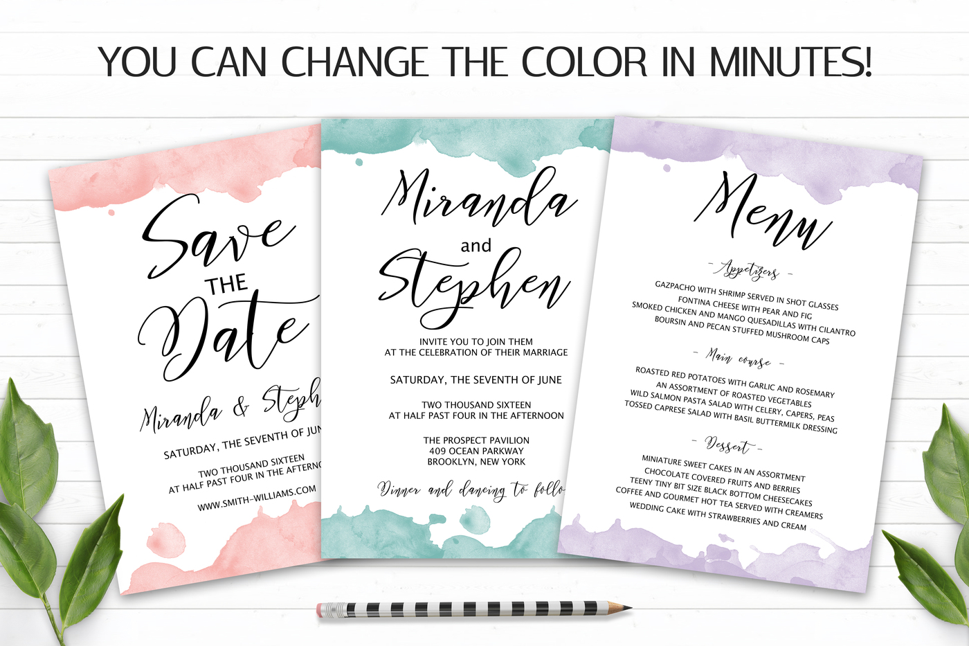 1400x933 Watercolor Wedding Invitation Templates Psd By Switzershop - Watercolor Wedding Invitation Templates