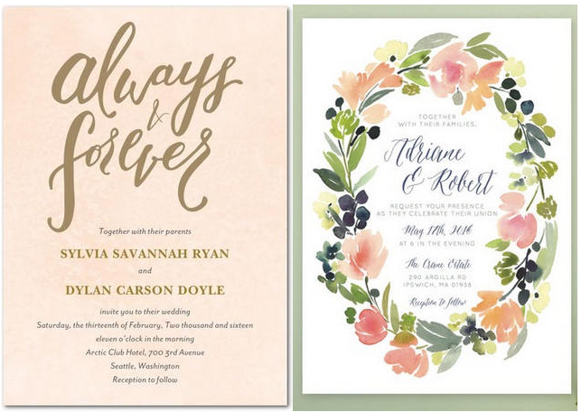 643x456 Watercolor Invitations Wedding - Watercolor Wedding Invitation Templates