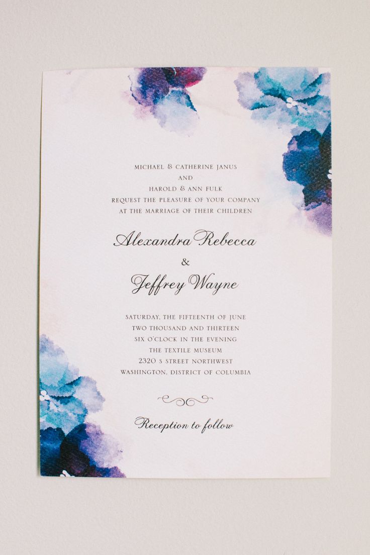736x1104 Watercolor Wedding Invitations Watercolor Wedding Invitations With - Watercolor Wedding Invitation Templates