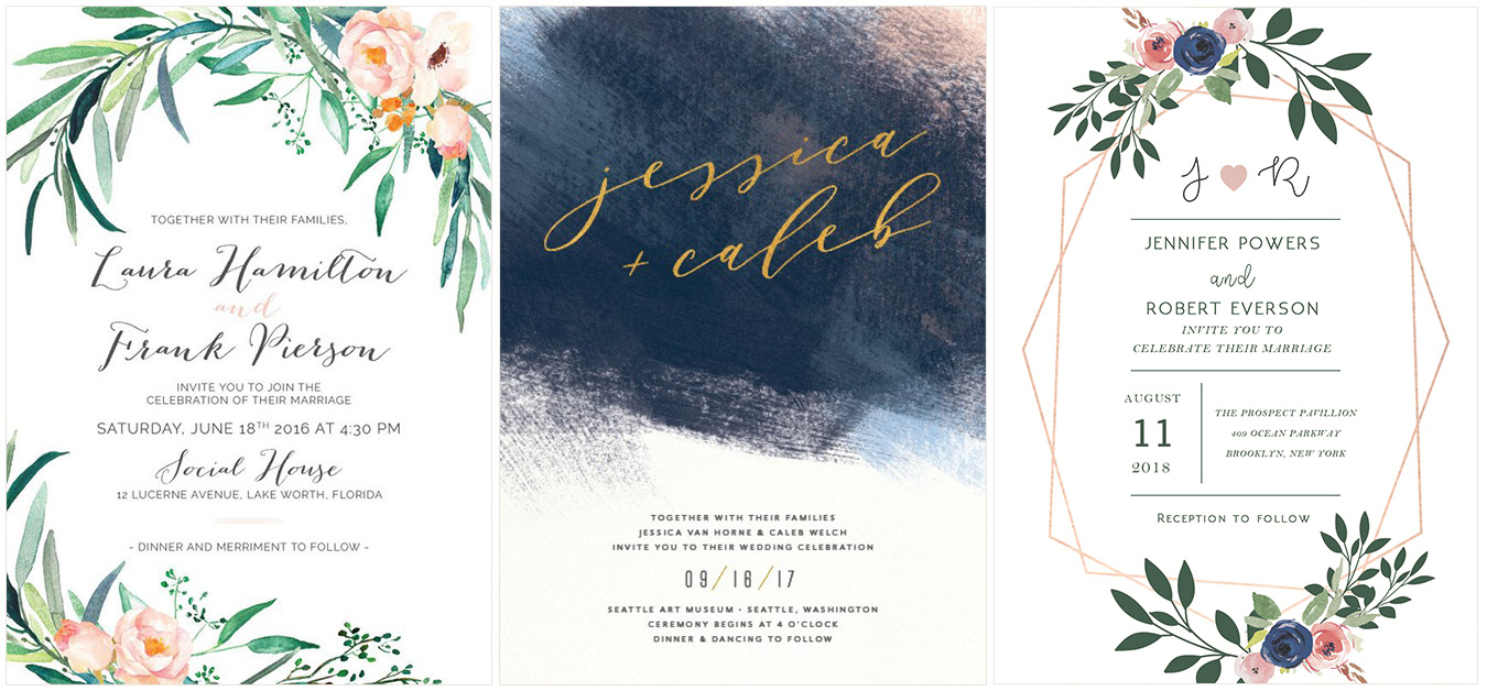 1350x628 The Coolest Watercolor Wedding Invitations Of Different Styles - Watercolor Wedding Invitations