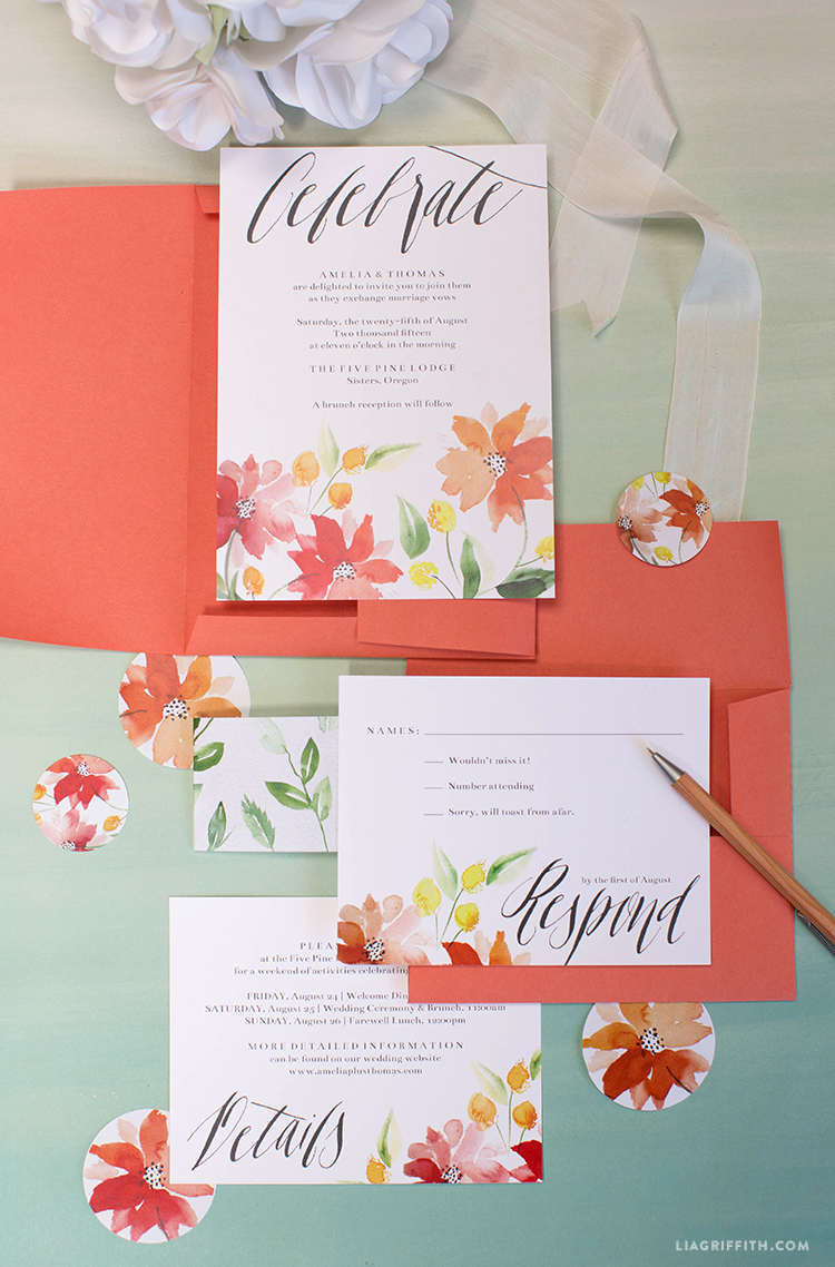 750x1138 Watercolor Wedding Invitations - Watercolor Wedding Invitations