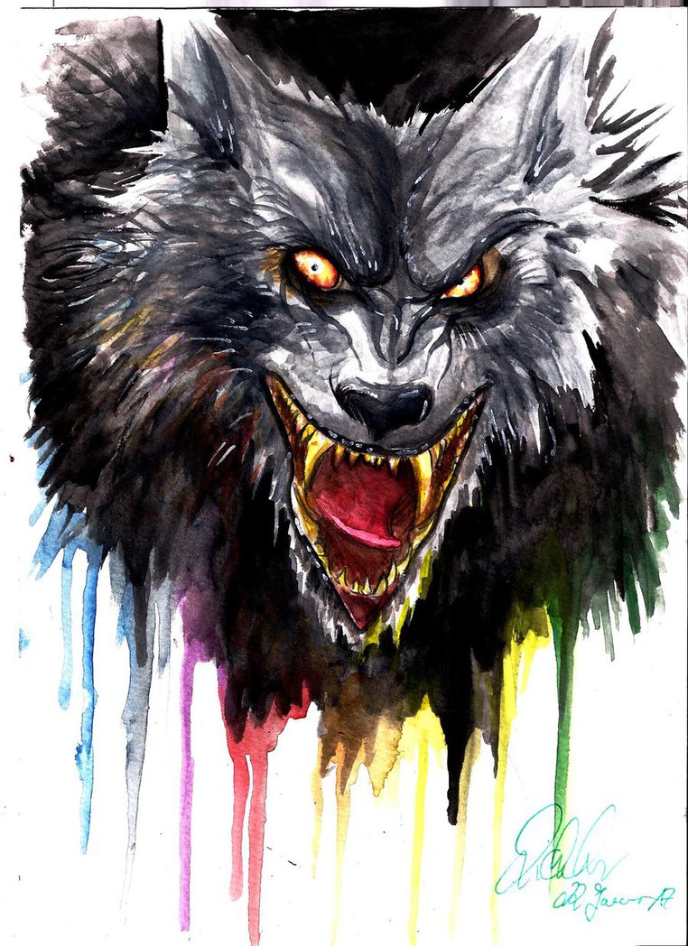 762x1048 Werewolf - Watercolor Werewolf