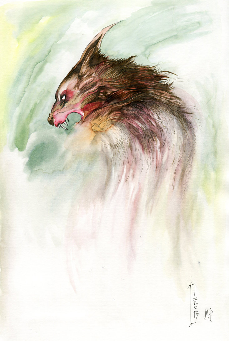 733x1089 Werewolf Watercolor By Marcopagnotta - Watercolor Werewolf