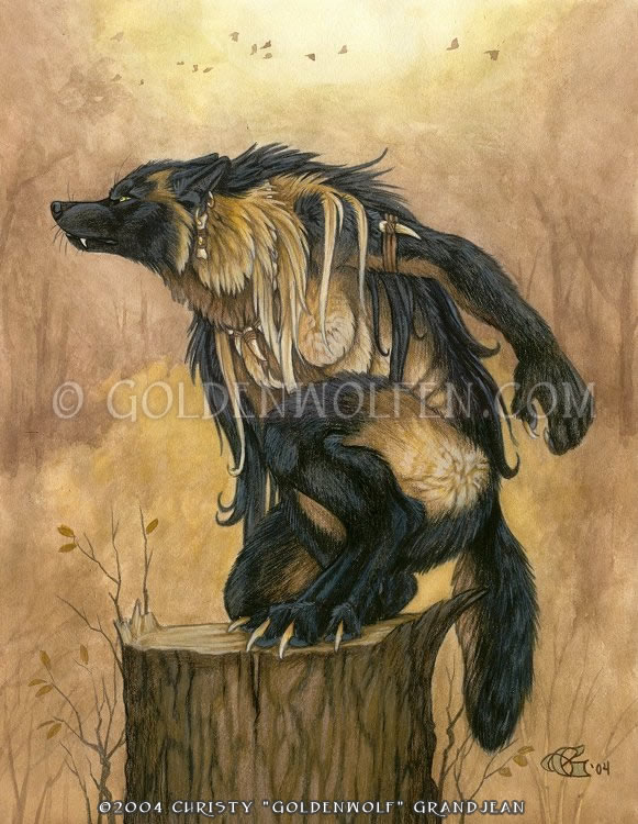 581x750 Werewolves - Watercolor Werewolf