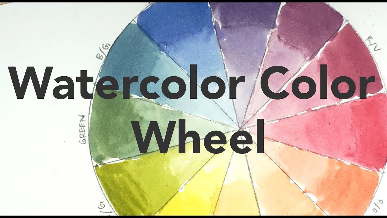 1280x720 Color Mixing Lesson For Beginners - Watercolor Wheel Chart