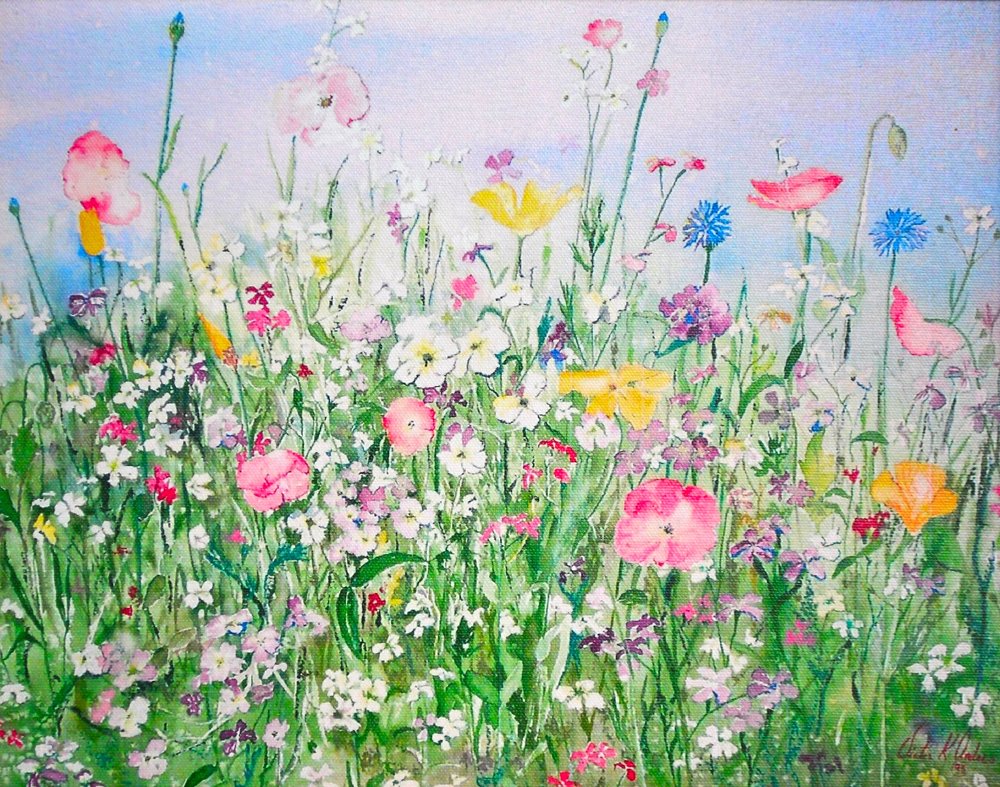 1000x787 Post - Watercolor Wildflowers