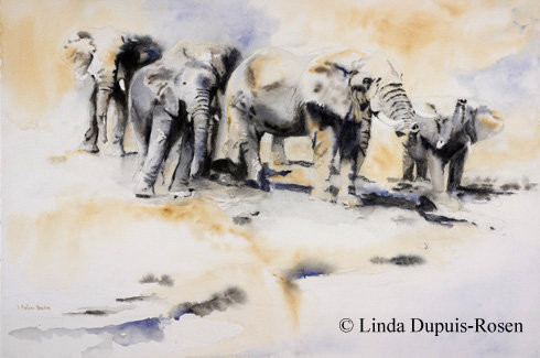 490x325 Linda Dupuis Rosen - Watercolor Wildlife