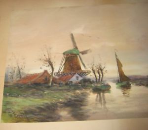300x262 George Linton Herdle - Watercolor Windmill