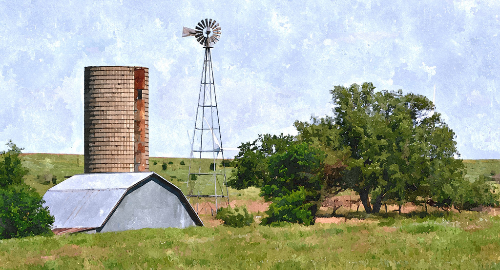 1024x554 Watercolor Windmill Happy Windmill Wednesday! Another - Watercolor Windmill