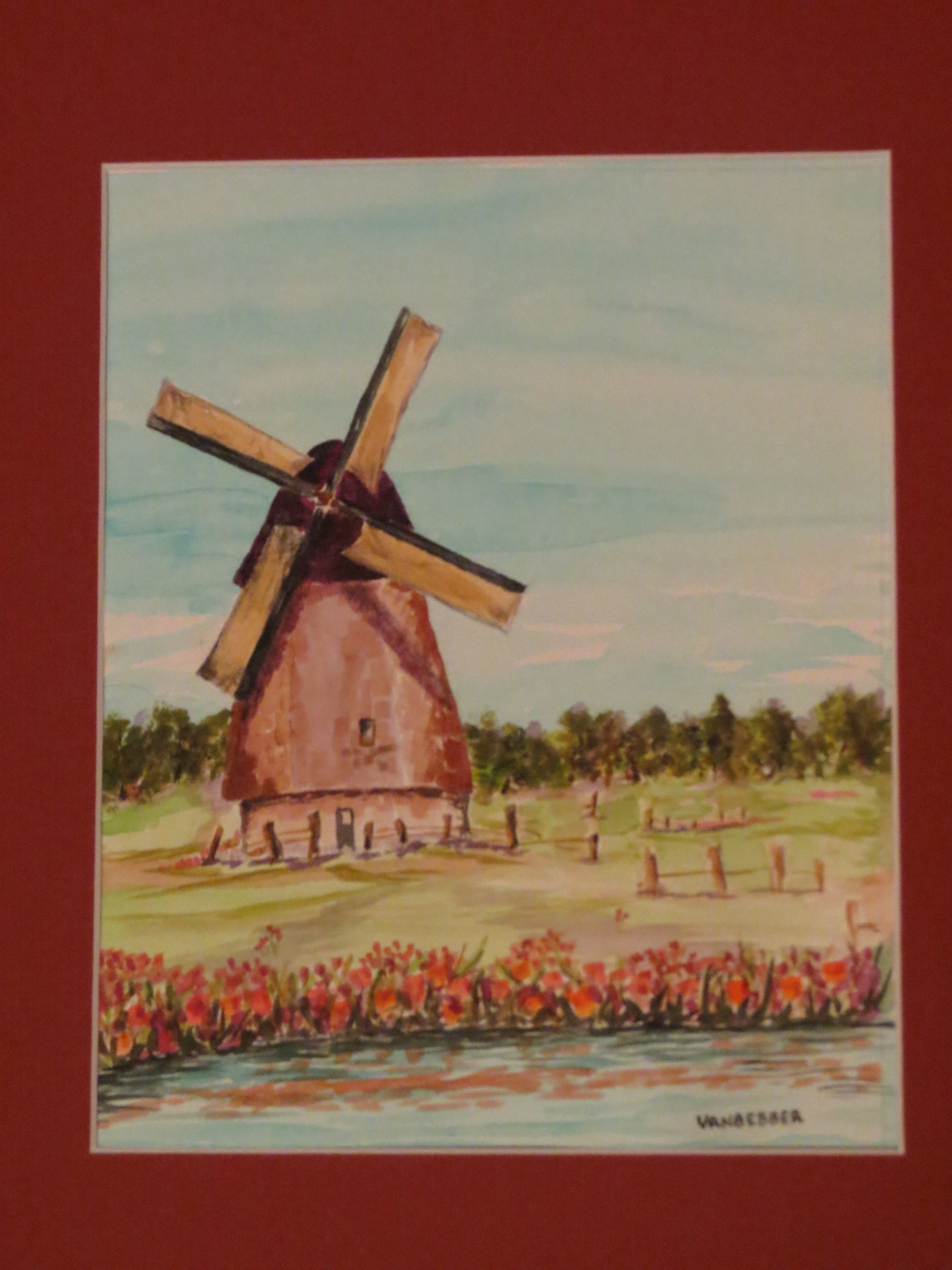 3000x4000 Watercolor Windmill My Paintings Windmill - Watercolor Windmill