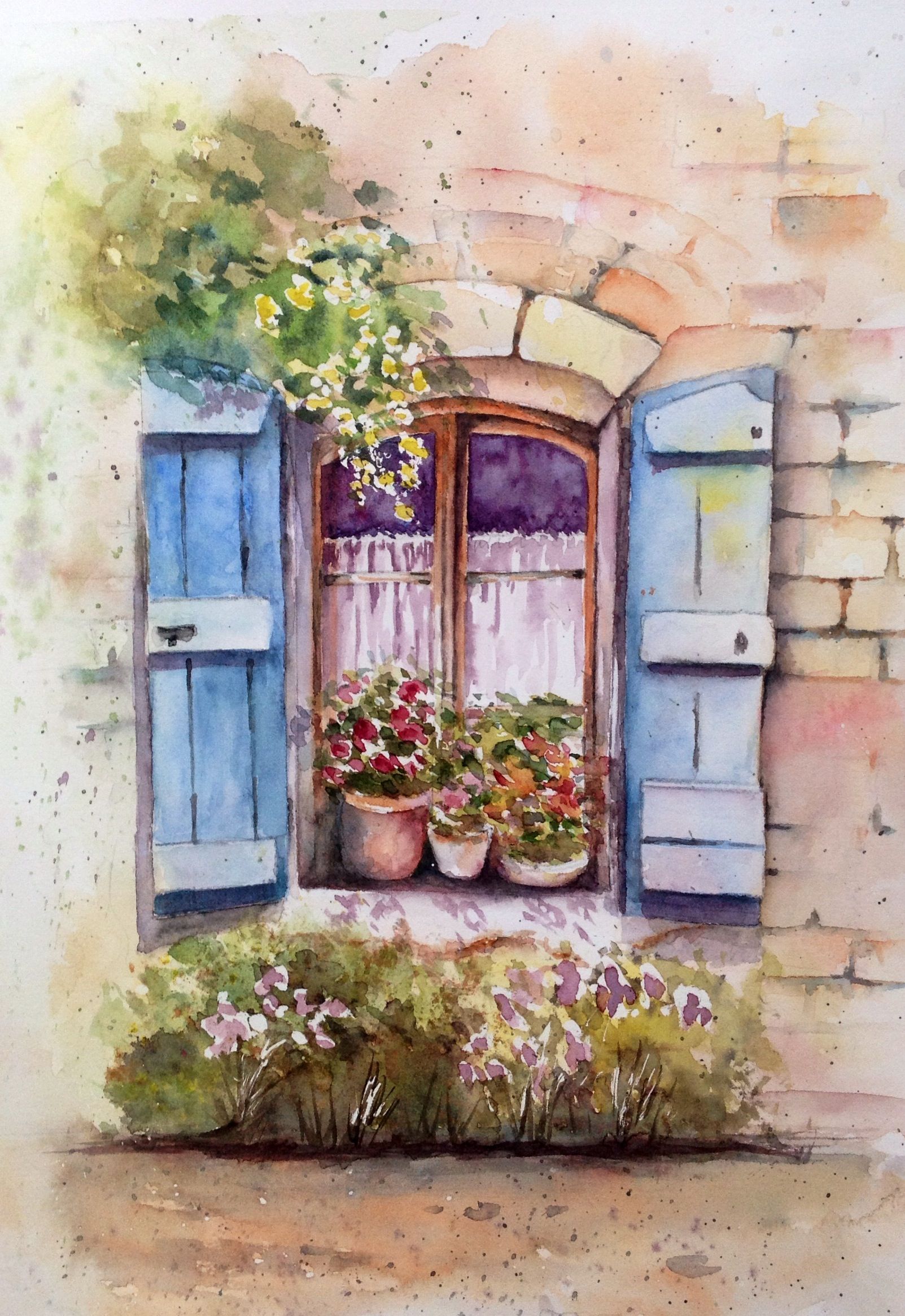 1603x2329 Old Window - Watercolor Window