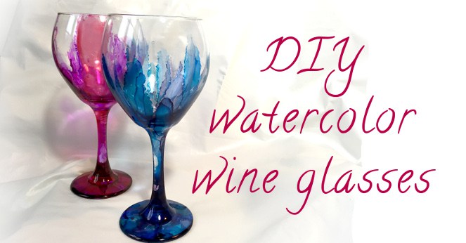Watercolor Wine Glass