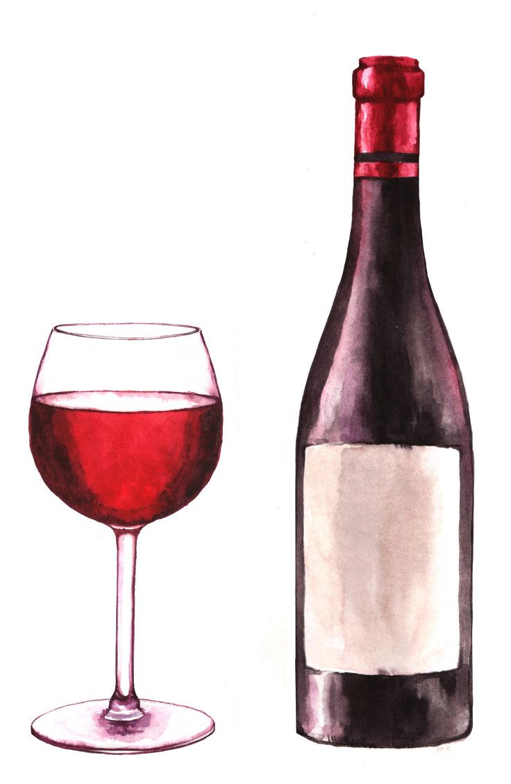 736x1128 Pin By Isabelle Buisson On Art In 2018 Watercolor - Watercolor Wine Glass