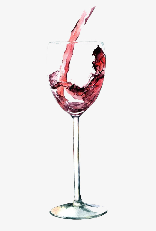 600x889 Watercolor Red Wine Cup, Watercolor Clipart, Wine Clipart, Cup - Watercolor Wine Glass