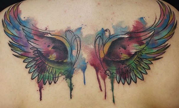 606x368 Fullsizerender (4) Tattoo Art Best Only - Watercolor Wings