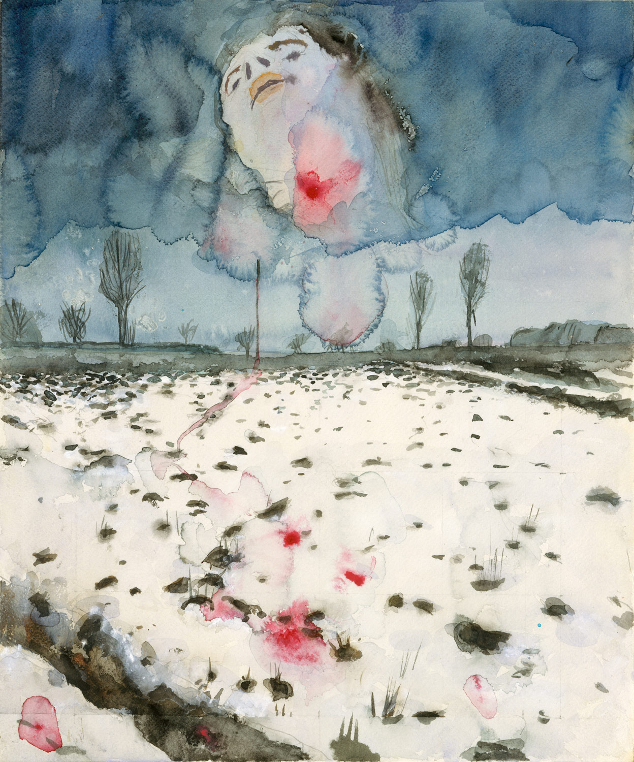 1248x1500 Winter Landscape Anselm Kiefer 1995.14.5 Work Of Art - Watercolor Winter Landscapes