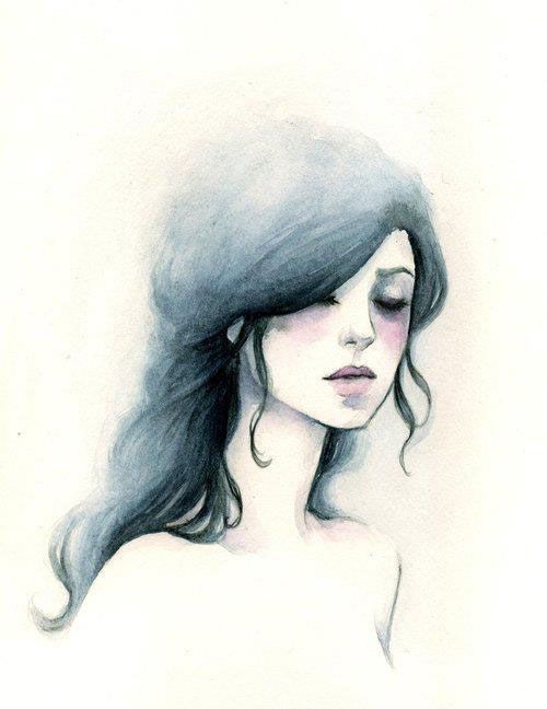 500x648 Strangers - Watercolor Woman