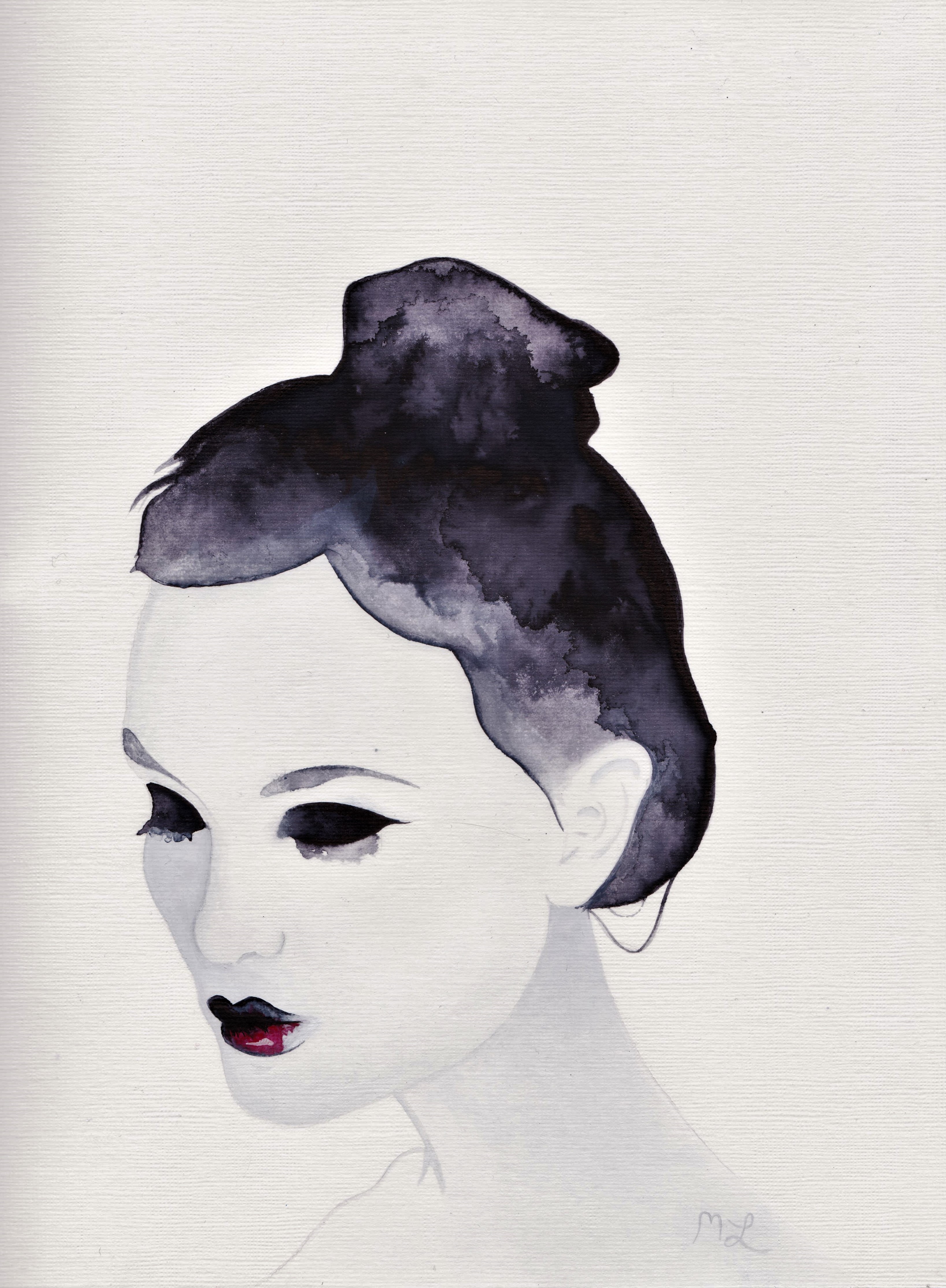 3273x4454 The Woman, Watercolor And Acrylic, 9 X 12 Art - Watercolor Woman