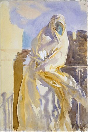 300x449 Arab Woman (Watercolor) - Watercolor Woman
