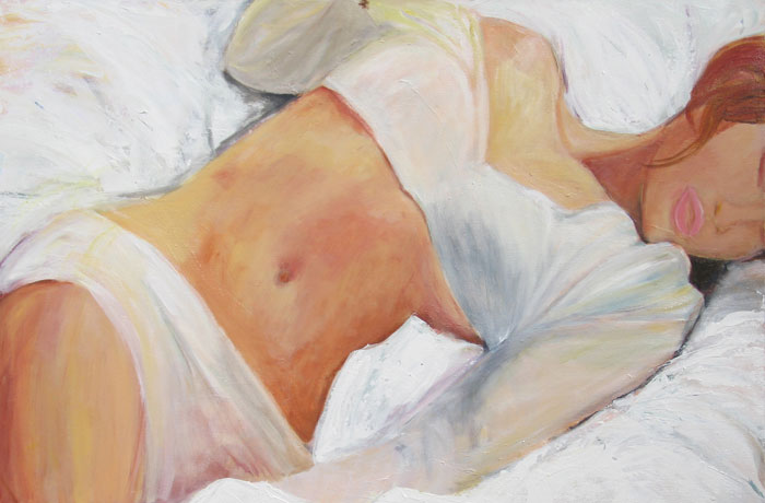 700x460 Women In Painting - Watercolor Woman Body