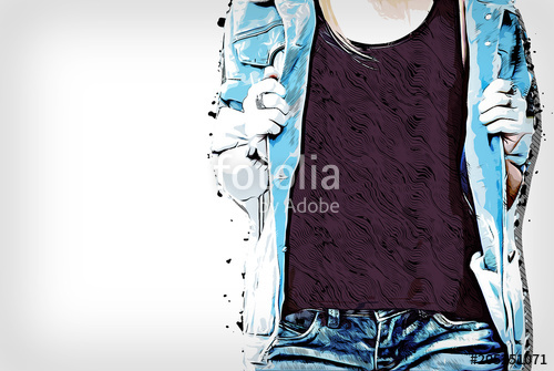 500x335 Abstract Beautiful Body Woman On Watercolor Painting Background - Watercolor Woman Body