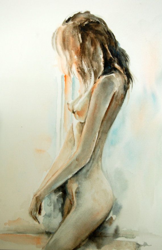 570x876 1059 Best Photography And Art Images Street Art - Watercolor Woman Figure
