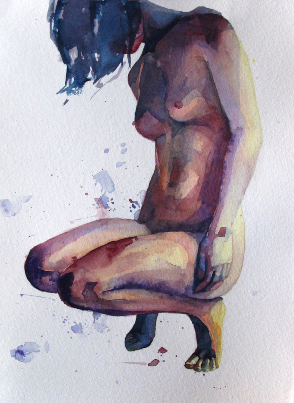 1000x1371 Another Watercolor Figure The Orchard - Watercolor Woman Figure