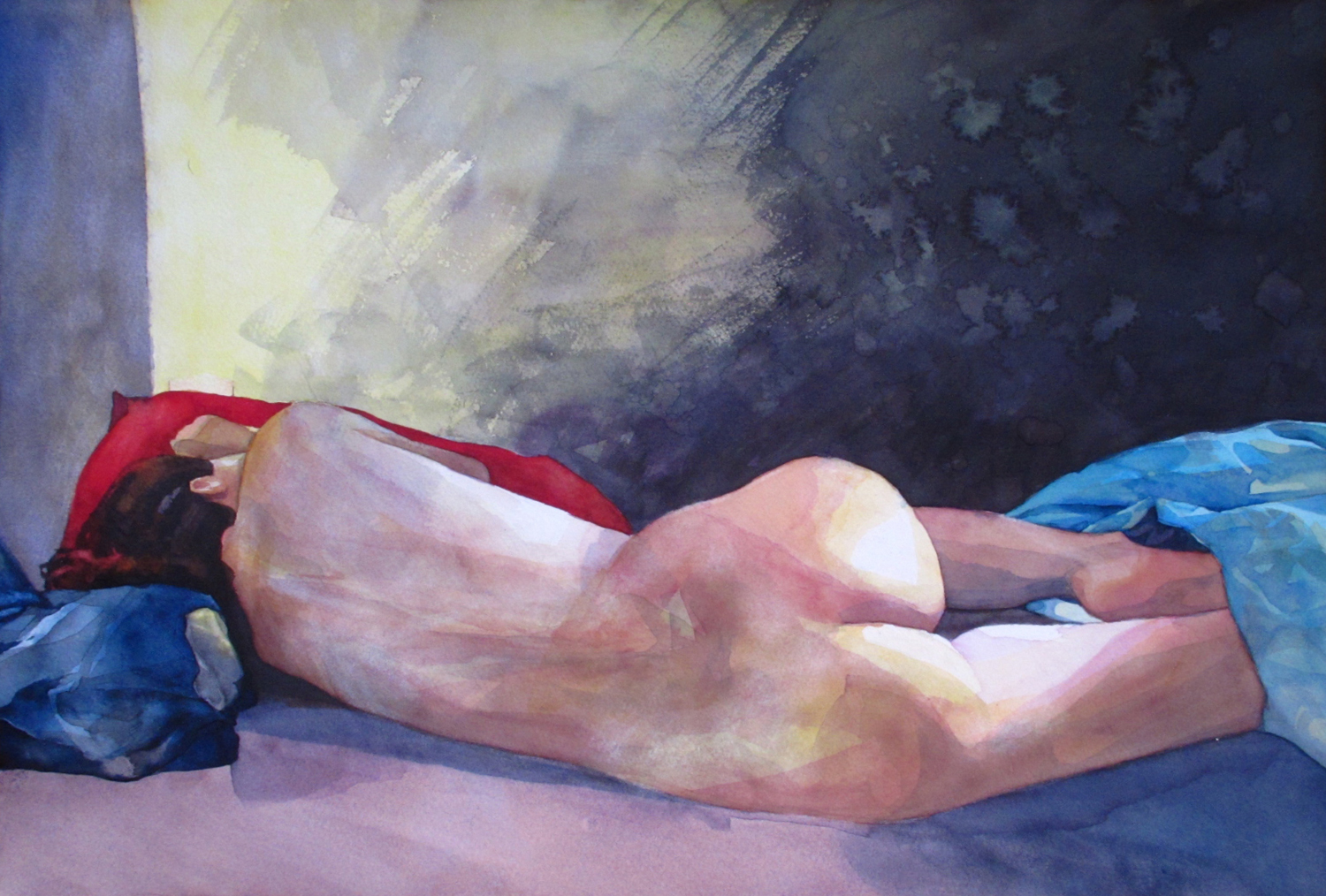 1500x1014 Figure Painting The Orchard - Watercolor Woman Figure