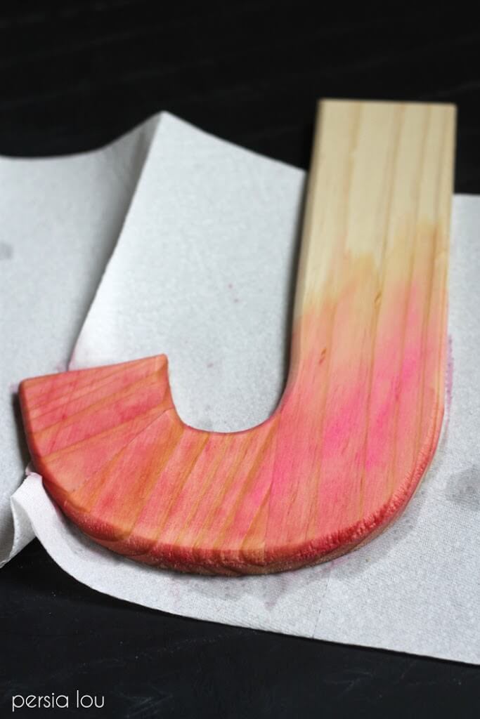 683x1024 Diy Watercolor Wood Letters Tutorial - Watercolor Wood Grain