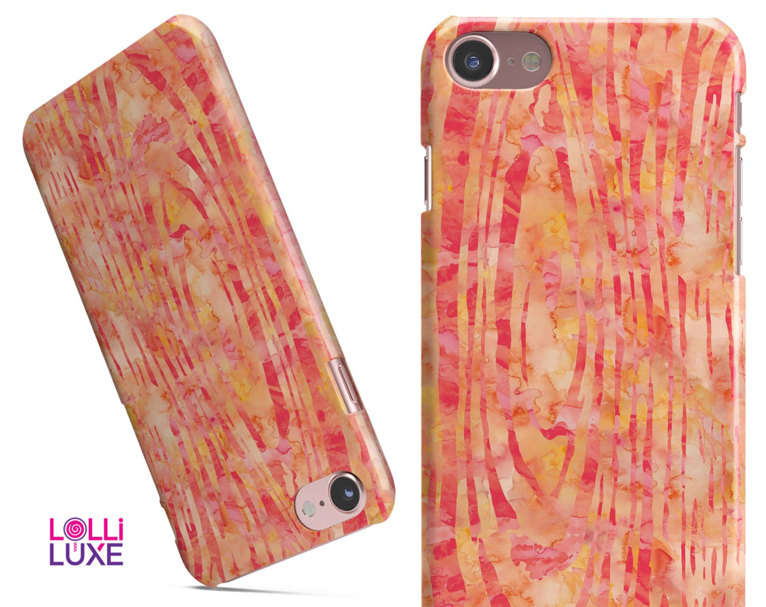 1500x1188 Orange Watercolor Woodgrain Lolliluxe Snapit Case For The - Watercolor Wood Grain