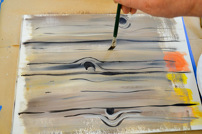 700x464 Paint Faux Wood Grain In Acrylics - Watercolor Wood Grain