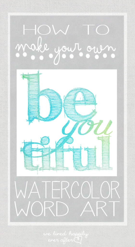 561x1024 How To Make Watercolor Word Art Using Photoshop Good Words - Watercolor Word Art