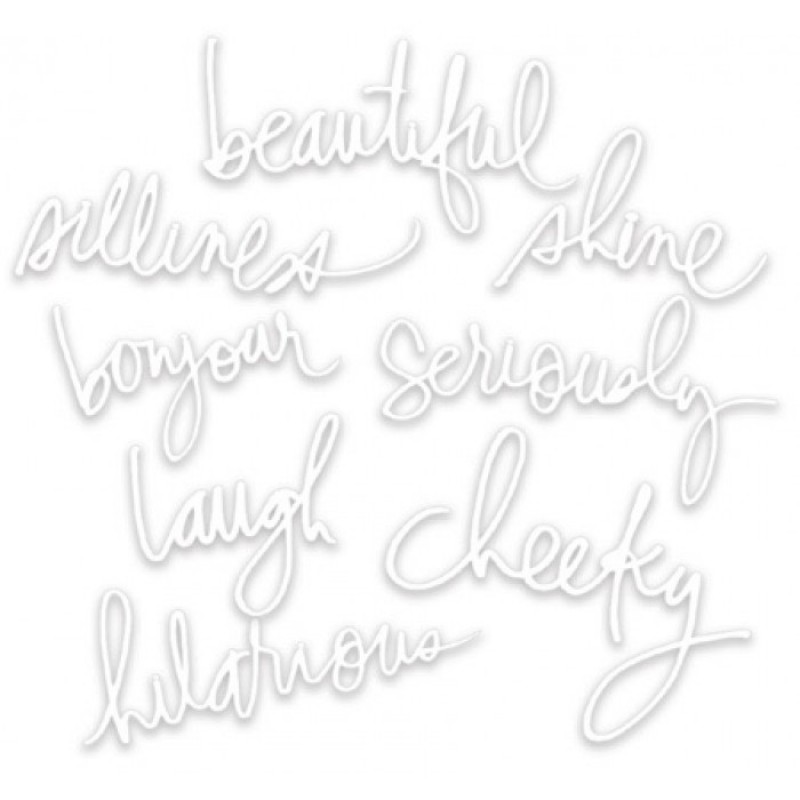 800x800 Heidi Swapp Project Life Watercolor Die Cut Cardstock Words 312007 - Watercolor Words