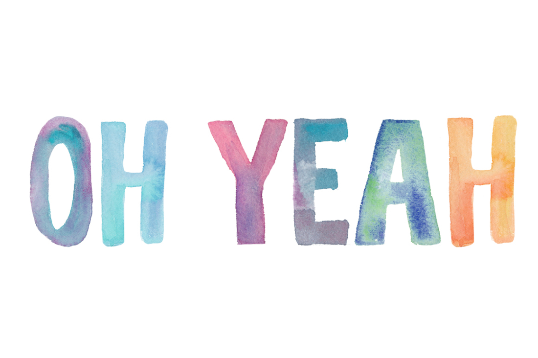 1100x732 Watercolor Alphabet Letters Clip Art Spell Anything In Style! - Watercolor Words