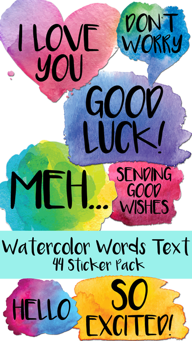 Watercolor Words At Explore Collection Of