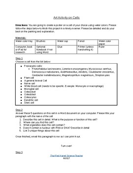 270x350 Art Activity Creative Worksheet Watercolor A Prokaryotic Or - Watercolor Worksheet