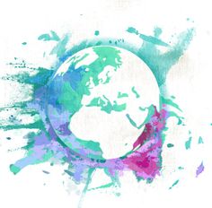 236x232 Watercolor World Map Little Things I Love - Watercolor World