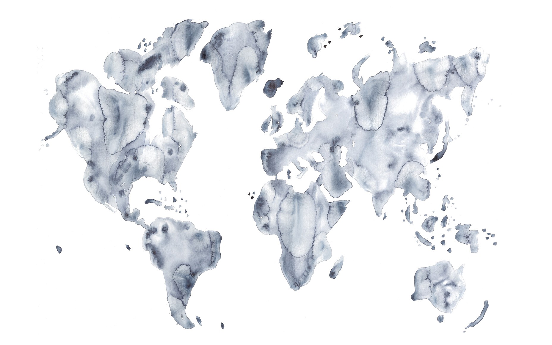 1856x1161 30 Free Beautiful Watercolor Wallpapers That Should Be On Your - Watercolor World Map Wallpaper