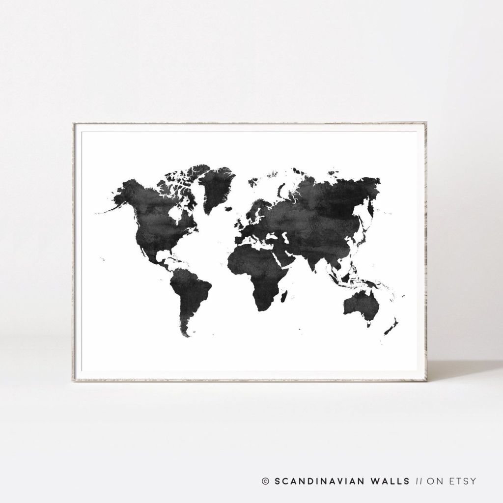 Watercolor World Map Wallpaper at PaintingValley.com | Explore ...