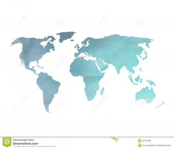 340x291 Colorful World Map Wallpaper - Watercolor World Map Wallpaper