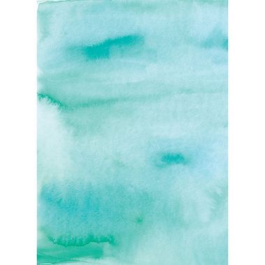 380x380 Aqua Watercolor Wrapping Paper Gift Wrapping House - Watercolor Wrapping Paper
