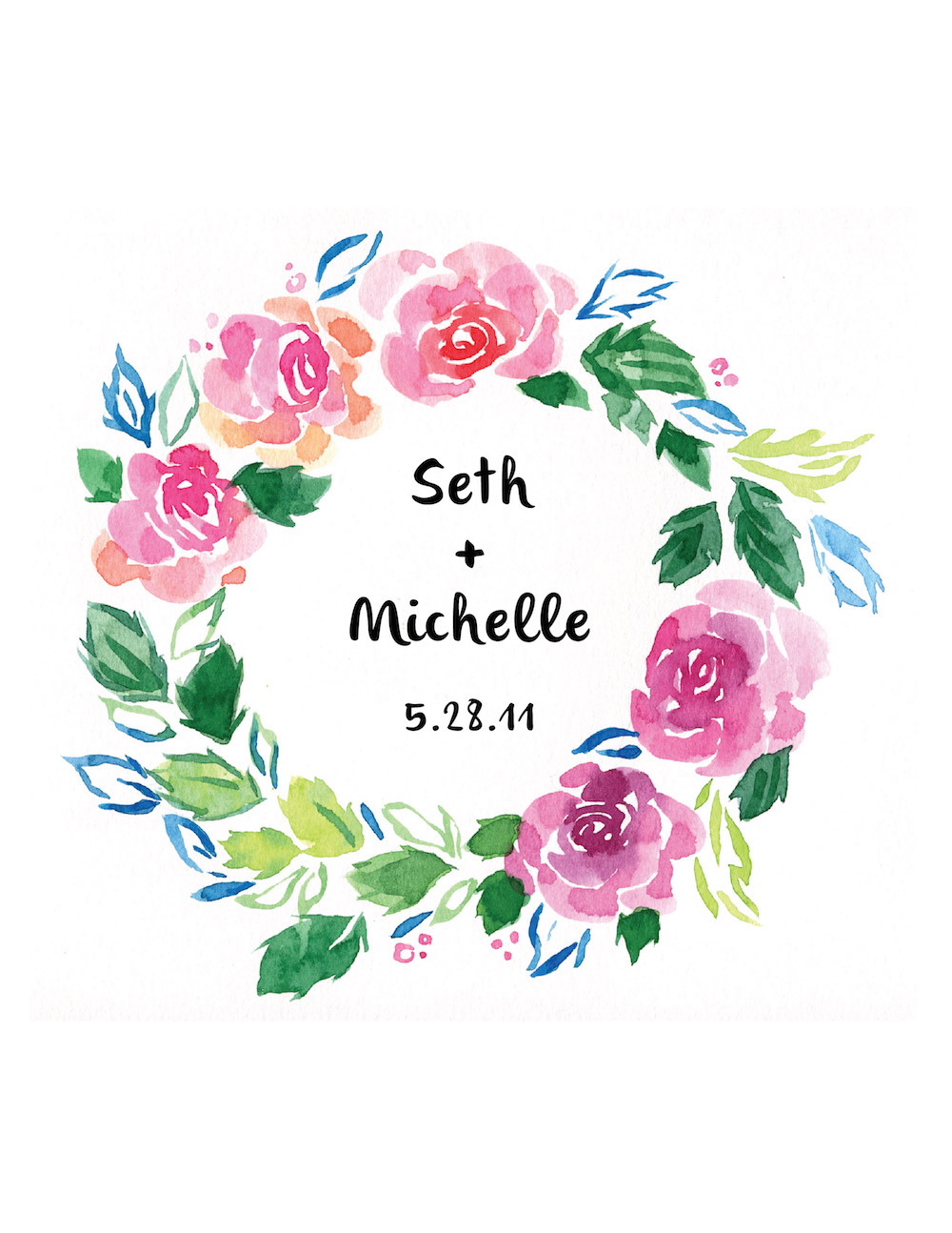 1000x1294 Watercolor Tutorial Lesson Eight Floral Wreaths Custom - Watercolor Wreath