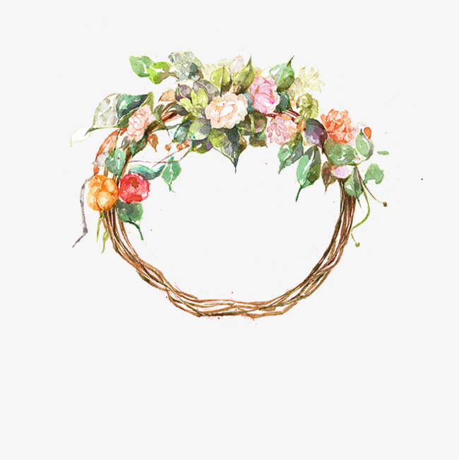 650x651 Watercolor Wreath, Watercolor Clipart, Wreath, Phytochemicals Png - Watercolor Wreath