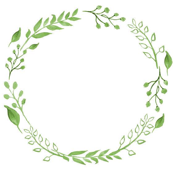 570x553 Greenery Clipart Watercolor Wreath Watercolor Clipart Etsy - Watercolor Wreath