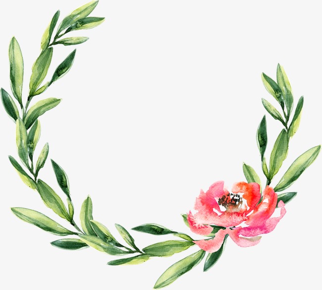 650x585 Hand Painted Watercolor Wreath Wreath, Watercolor Clipart - Watercolor Wreath Clipart
