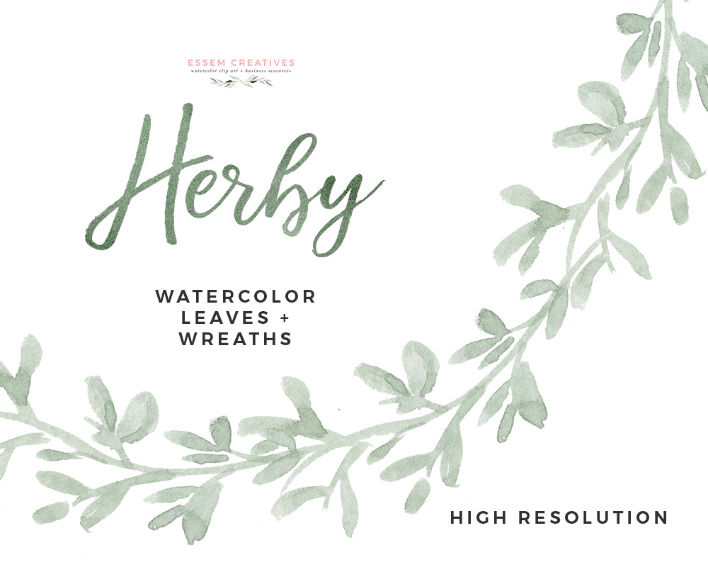 1000x800 Watercolor Herbs Clipart, Watercolor Wreath Clipart, Food - Watercolor Wreath Clipart