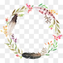 260x260 Watercolor Wreath Png Images Vectors And Psd Files Free - Watercolor Wreath Clipart