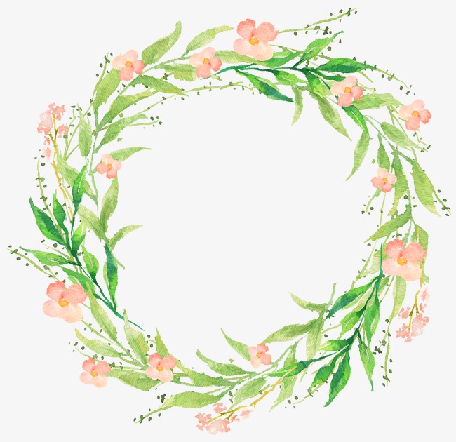 650x630 Drawing Circular Wreath 13, Round, Watercolor, Wreath Png Image - Watercolor Wreath Clipart