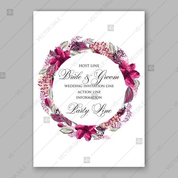 600x600 Watercolor Burgundy Anemone Peony Flowers For Bridal Shower Or - Watercolor Wreath Vector