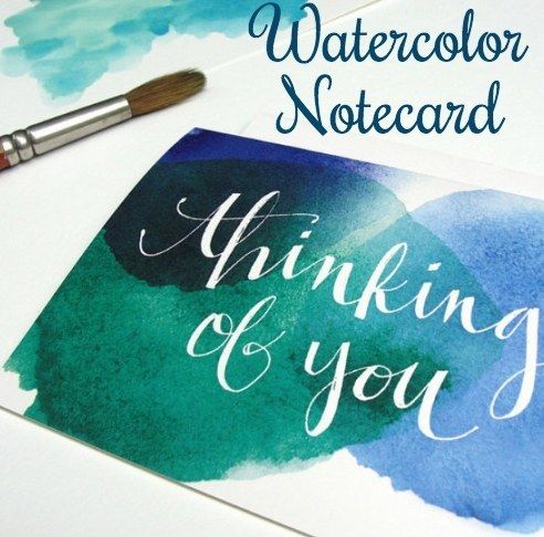 Watercolor Writing